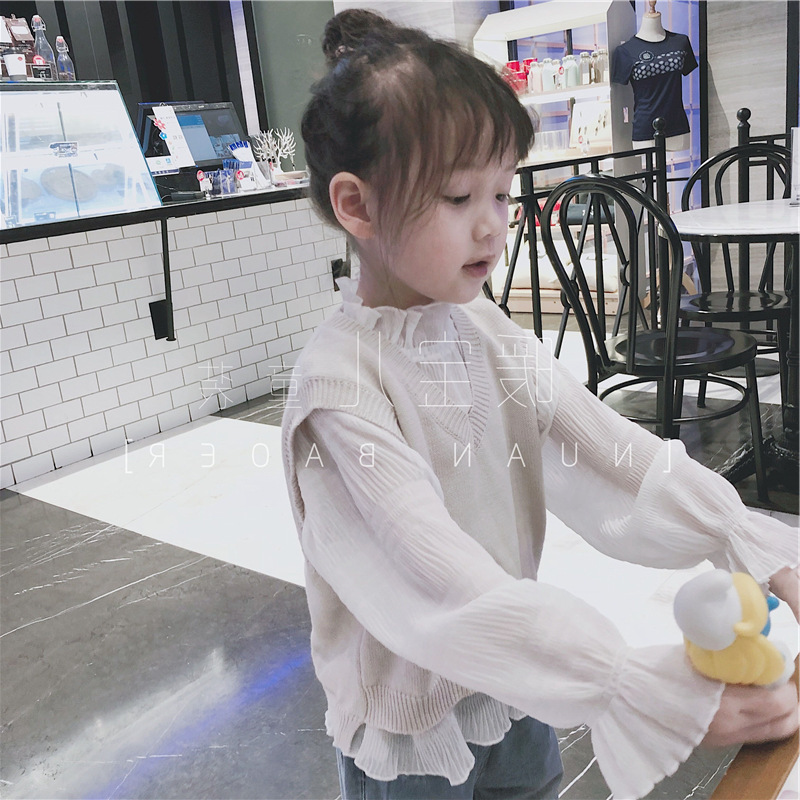 童装毛衣马甲雪纺打底衫
