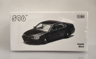 596 1/64 雪佛兰 2005 IMPALA 英帕拉科迈罗合金素警车模型摆件