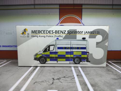TINY 微影 43 仿真奔驰 斯宾特 警察交通部 AM8213 高顶 车模