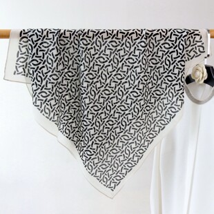 100%桑蚕丝质感老钱风合集真丝双绉丝巾女款春夏百搭复古丝巾围巾