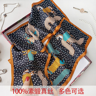 真丝长飘带合集素缎真丝双层长飘带女士桑蚕丝百搭多功能护颈