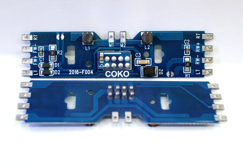 外贸HO电动火车PCB板 1/87 火车改装8针IC电路板通用升级版