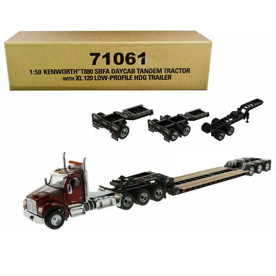 DM合金1/50肯沃斯拖头拖板模型