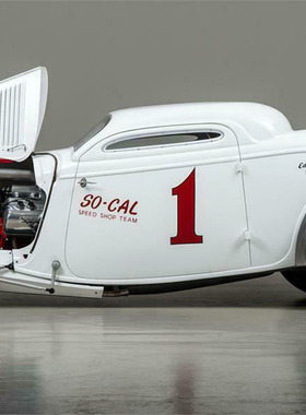 GMP 1/18合金 So-Cal Speed Shop Team 1934 老爷车赛车模型摆件