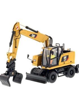 DM工程车CAT 1 50卡特M318F 轮式挖掘机合金仿真挖土机模型85508C
