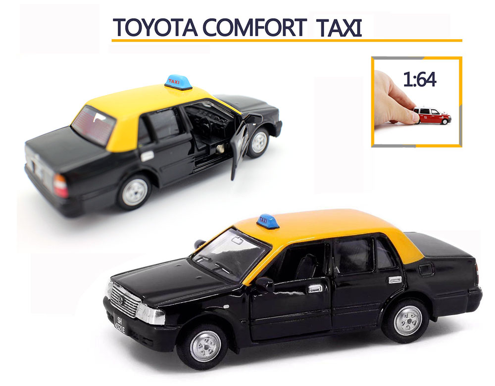 Tiny微影1 64 Crown Comfort丰*田皇冠出租车香港的士TAXI合金车-封面