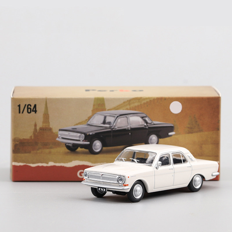 合金1/64 GAZ-24 Volga 嘎斯 伏尔加M24 轿车 前苏联汽车模型摆件