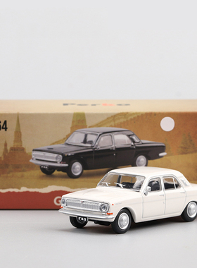 合金1/64 GAZ-24 Volga 嘎斯 伏尔加M24 轿车 前苏联汽车模型摆件