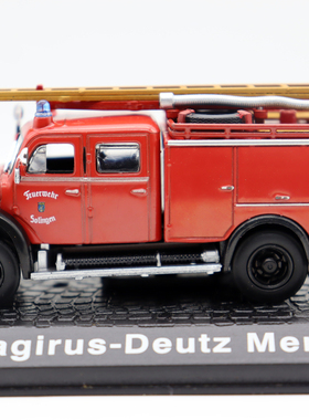 外贸1/72消防车Magirus deutz 马基路斯道依茨云梯车合金仿真模型