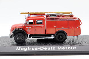 Atlas 1/72消防车Magirus deutz 马基路斯道依茨云梯车救火车模型