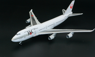 外贸1/400飞机波音747-400 JA8071 JAL航空客机合金模型摆件