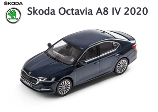 原厂1 43合金车 Skoda Octavia A8 斯柯达明锐轿车汽车模型摆件