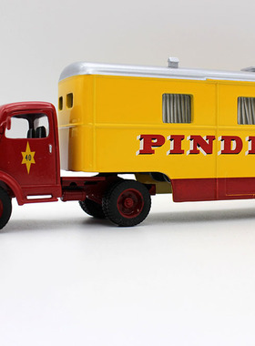 外贸玩具车1/64合金车PINDER马戏团餐车车厢运输车模型摆件