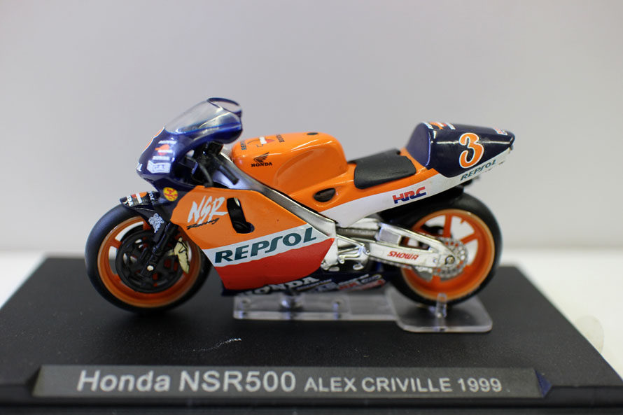 外贸ixo 1 24合金摩托车模型hon da 本田nsr500摩托赛车精品摆件
