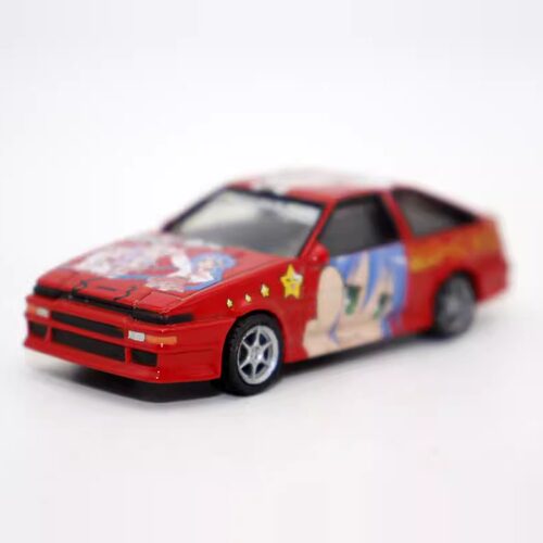 外贸 青岛社1 64 合金车AE86 Trueno 赛车 跑车 痛车模型玩具摆件
