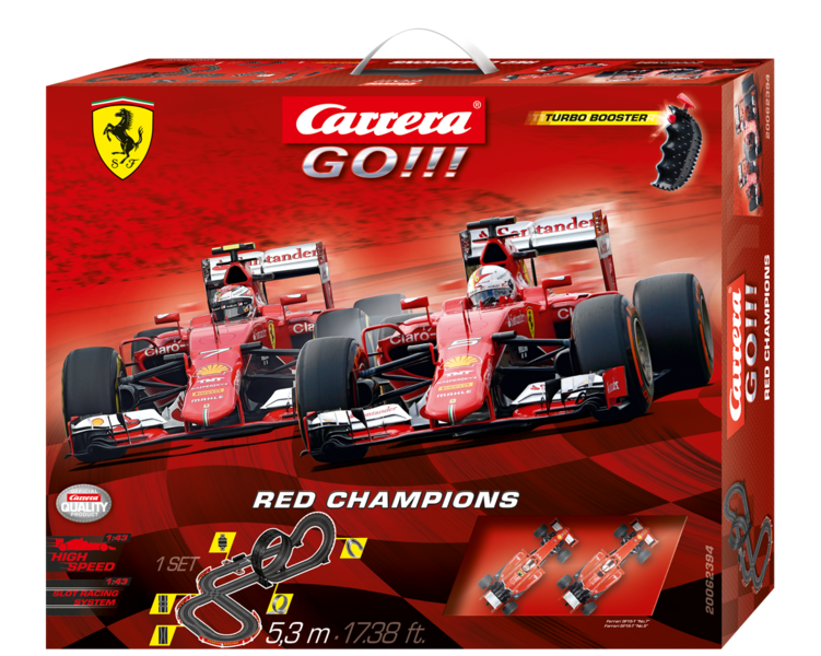 CARRERA 트랙 레이싱 세트 레드 챔피언 F1 레이싱 장면 트랙 장난감 자동차