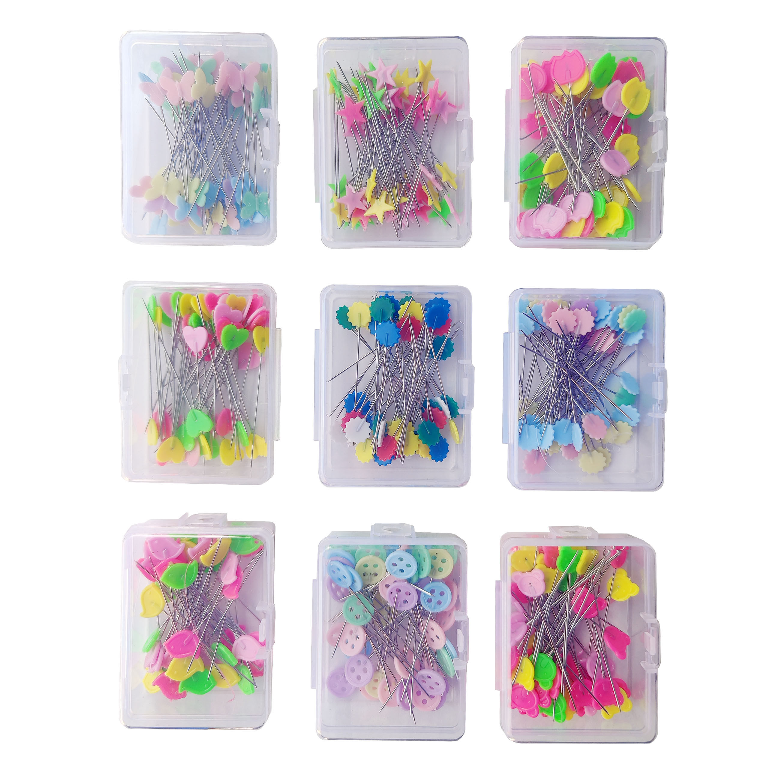 DIY服装缝纫拼布工具 各种花型梅花型固定针 定位针大头珠针珠针