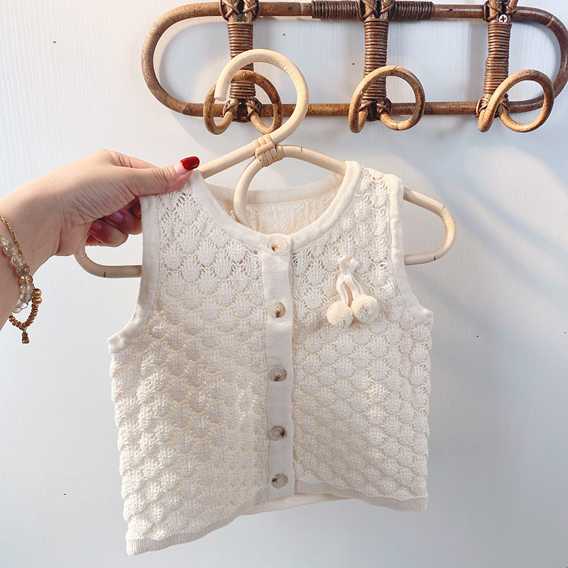 韩国婴儿小马甲秋季儿童洋气坎肩纯棉毛衣宝宝春秋针织背心可爱薄,童装/婴儿装/亲子装,马甲,淘宝优惠券,粉丝福利购,淘宝优惠卷