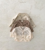 男女宝宝外出简约外套婴幼儿防蚊上衣空调衫 Ins婴儿夏装 防晒开衫