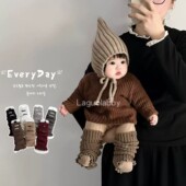 儿童袜套春秋木耳边堆堆袜女童min系标百搭小腿套中大童韩系脚套