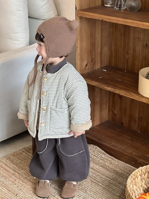 婴儿衣服冬装男宝宝棉衣保暖棉袄加绒打底衣加厚裤子外出分体套装