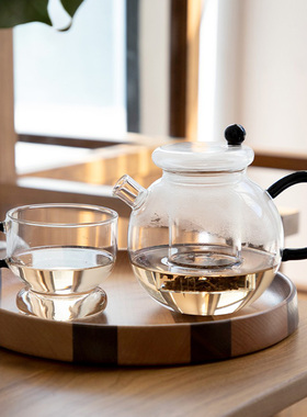 O.RoseLif  小众设计可加热透明玻璃茶壶茶杯养生茶具ins风高颜值