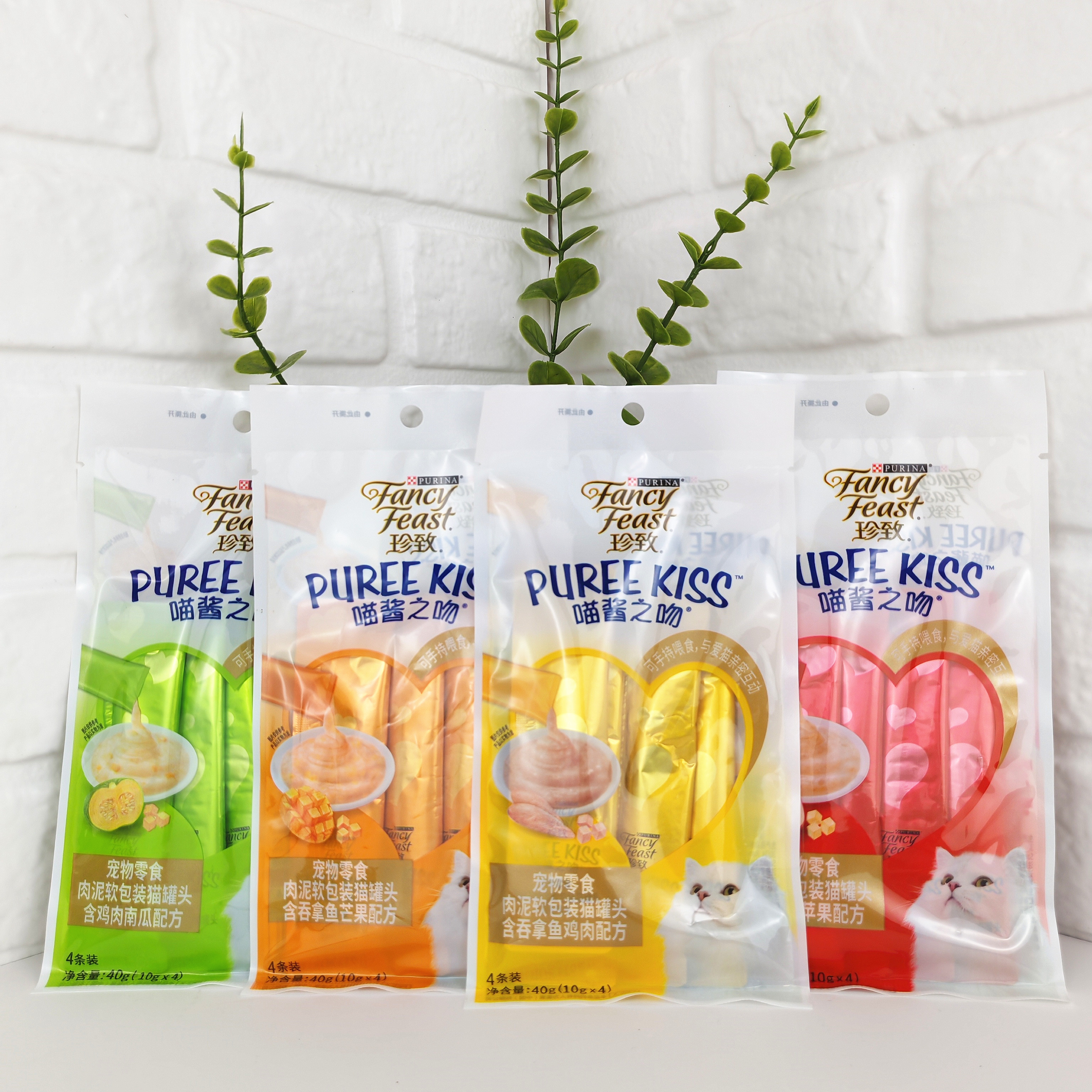 【30袋】冠能珍致喵酱之吻猫条罐头成幼猫营养补水猫条10g*4支