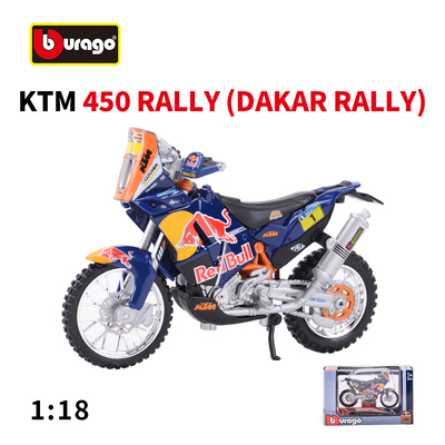 比美高1:18 2019 KTM 450 RALLY达喀尔拉力赛仿真合金摩托车模型
