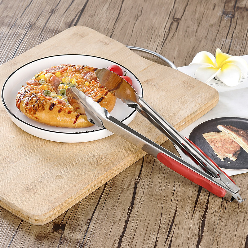 不锈钢加厚食物夹煎牛排面包夹子