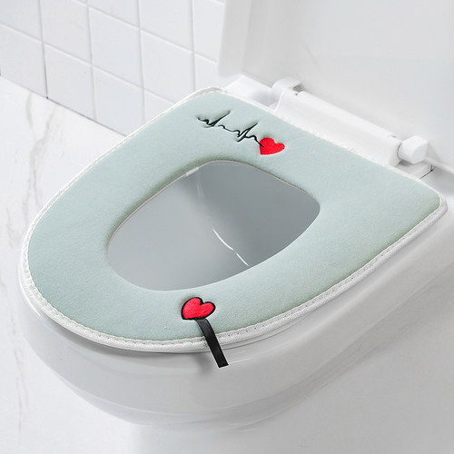 爱心提手通用防水夏季马桶坐垫