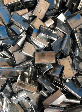 热卖纸箱木托普通易拉罐黄色塑料铁皮扣白色手动PP打包带打包扣子