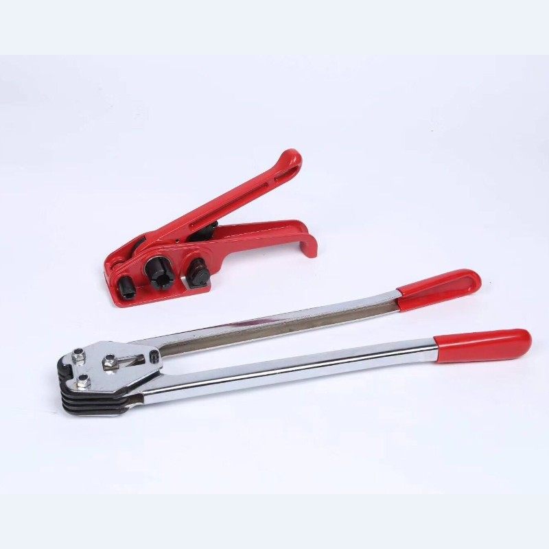 特价加固热处理16081908PET塑钢带手动打包机夹钳子收紧器带盘车