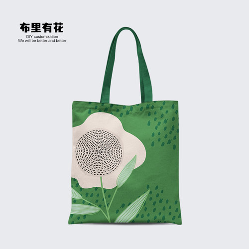 2022夏季小清新花朵单肩收纳布包