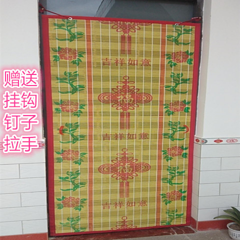 防蚊遮阳竹帘家用网红竹门帘通风透气竹子帘结实耐用特价加长加宽