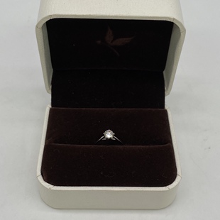 杭州米兰坊名牌寄售 净度VVS2色泽F 柯蘭18K白金42分GIA钻石戒指