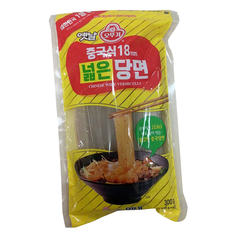 韩国进口不倒翁粉条宽粉300g 干货料理食材火锅用米粉食品