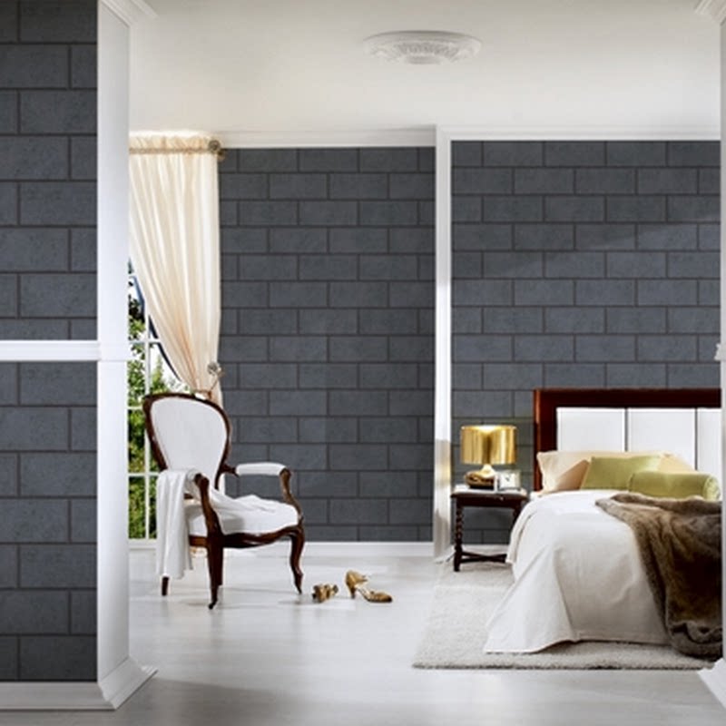 德国进口工业风格砖头背景墙壁纸34322-1 34322-2 34322-3 -4