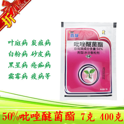 月季叶斑病吡唑醚菌酯