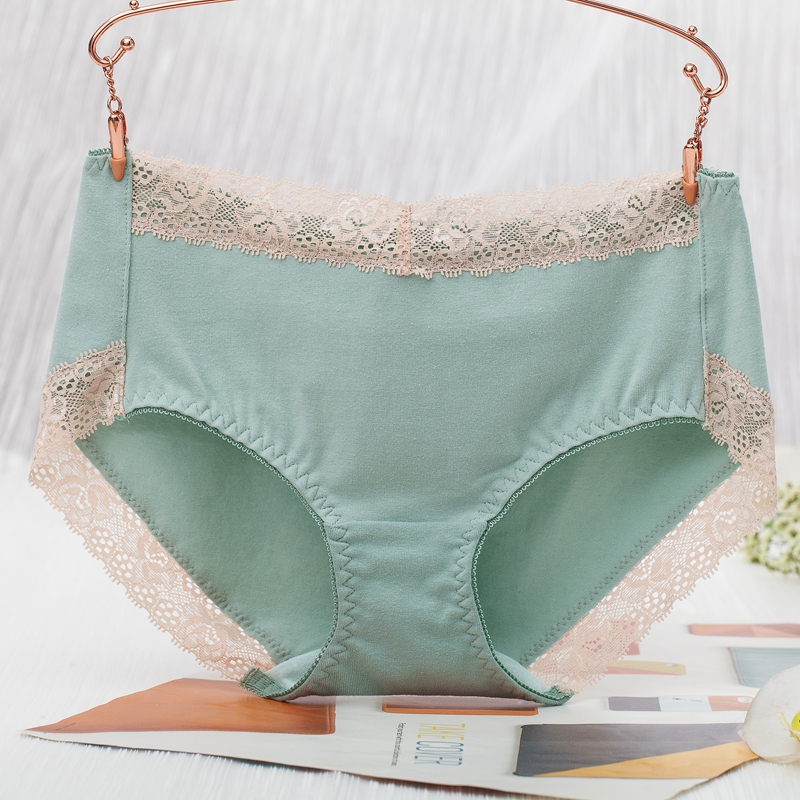 经典款中腰唯美风全棉收腹三角裤