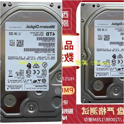 议价出售西数WD HUS726T4TALA600 4TB HC310 128M SATA3.5寸监控