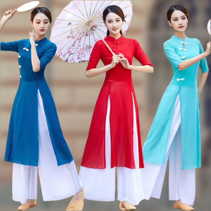 国风广场舞古典舞服装图片