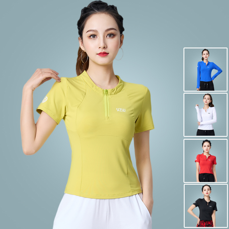 广场舞新款上衣女单件跳舞衣服