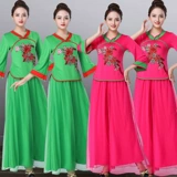 Летний этнический комплект, юбка, танцующие штаны для пожилых людей, 2022, этнический стиль, для среднего возраста