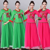 Летний комплект, летняя этническая юбка, танцующие штаны для пожилых людей, 2022, этнический стиль, для среднего возраста