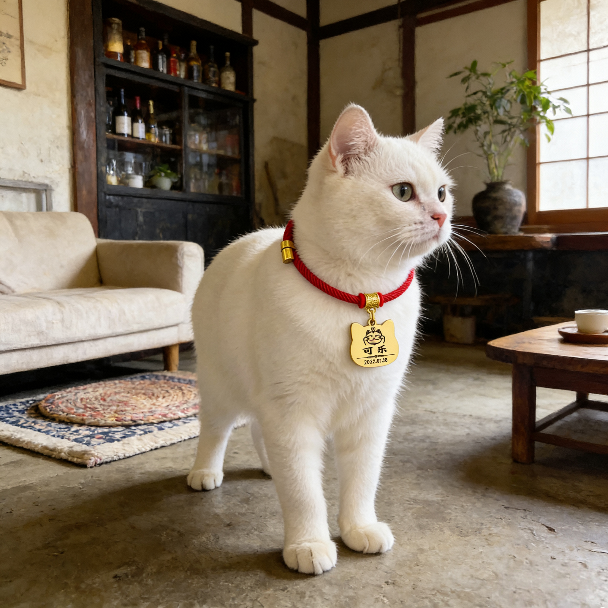 猫咪项圈狗牌定制项圈猫项圈防丢失项圈猫牌小狗项圈宠物猫狗项链