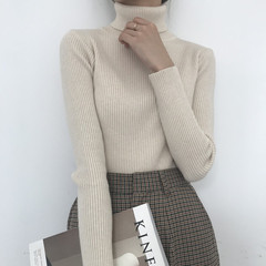 Real price solid color solid color high collar base T-shirt