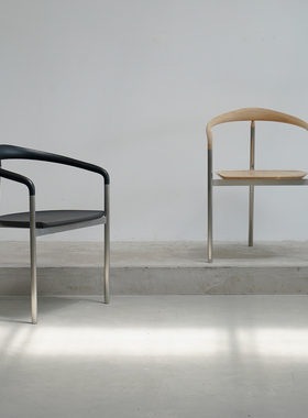 coznap 全新｜日本制WOHL HUTTE设计原木实木A.O扶手椅 餐椅