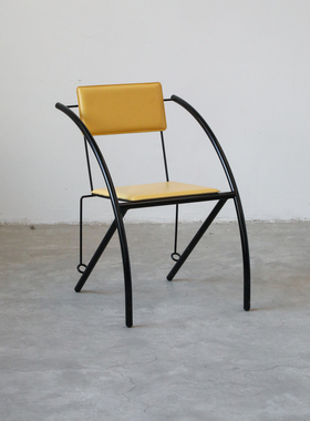 coznap 中古｜荷兰产 postmodern 1970年代 金属椅 餐椅 扶手椅