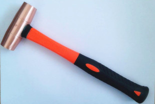 敲击模具铜锤防爆紫铜锤无火花无磁铜榔头圆鼓锤双头圆头锤1P-3P