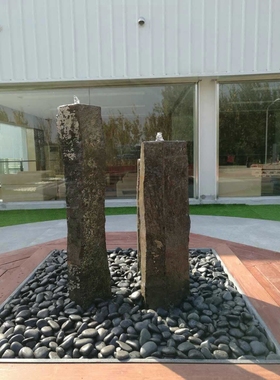 园林柱子庭院假山喷泉景观小品